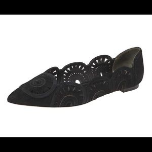 Tory Burch Leyla Suede Pointed Toe Flats